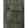 blouson en col officiel avec des poches et des épaulettes - Vert Cendré XL