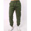 Pantalons joggings à taille coulissée élastique ,bas petit - Vert M