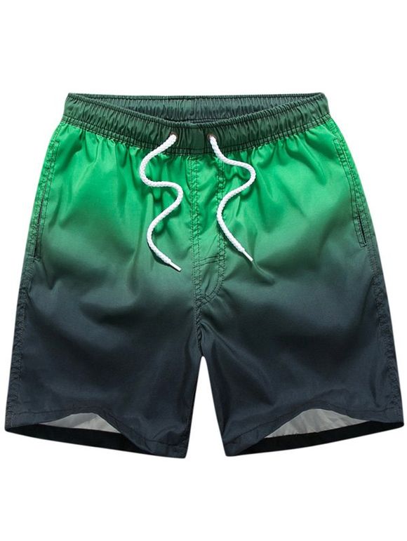 Shorts de bain couleur dégradé - Vert 2XL