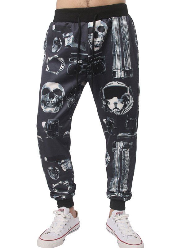 skull jogger pants