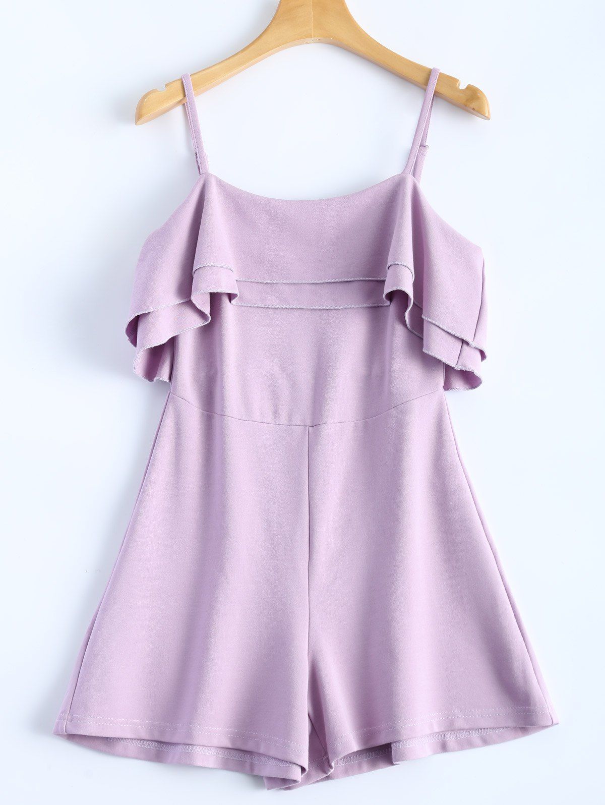 

Cami Ruffle Romper, Light purple