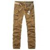 Pantalon cargo mince grande taille agrémenté poches - Terreux 38