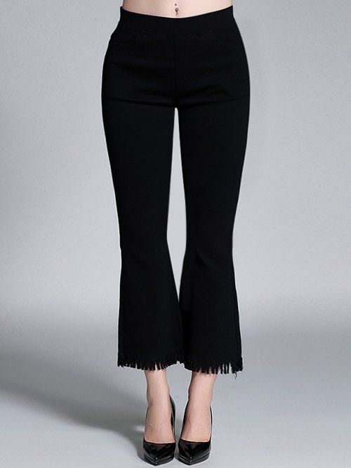 plus size fringe pants
