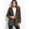 Manteau de Laine Slim-Fit Poches - Vert Armée S