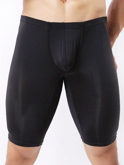 Pantalon U-convexe court aspirant ultra-mince avec sachet - Noir L