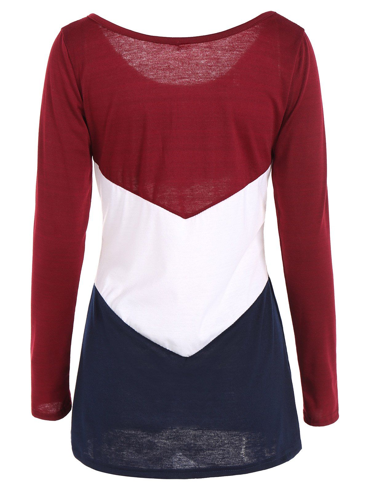 wine color long sleeve shirt