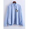 Surdimensionné Casual Shirt - Bleu L