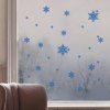 Amovible Snowflake Joyeux Noël fenêtre Stickers muraux - Bleu 