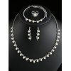 Strass perle artificielle bijoux de mariage - Argent 