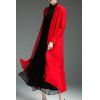 Laine Asymmetric Blend Coat - Rouge XL