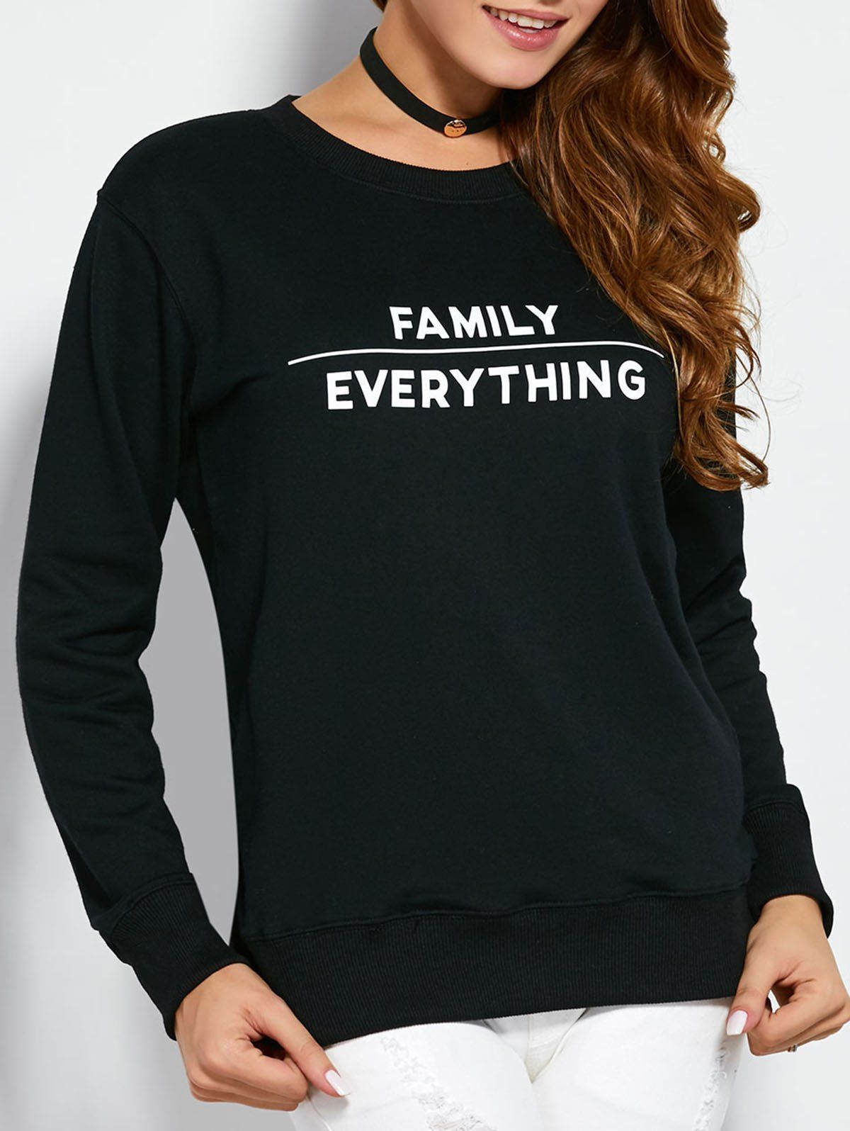 

Text Sweatshirt, Black