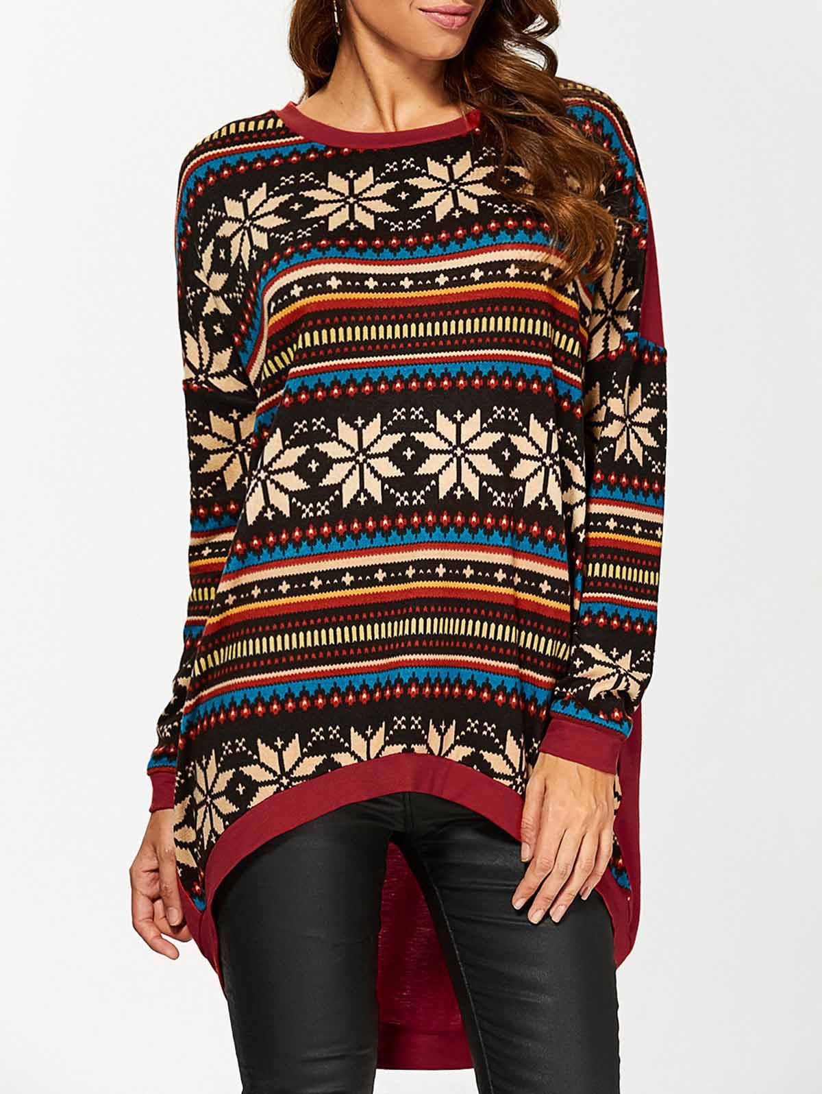 High Low Pullover - COLORMIX L