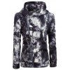 Sweat effet tie-dye avec zip asymétrique - Noir S