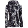 Sweat effet tie-dye avec zip asymétrique - Noir S