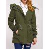 Veste en mousseline de soie rembourrée en hiver - Vert Armée S