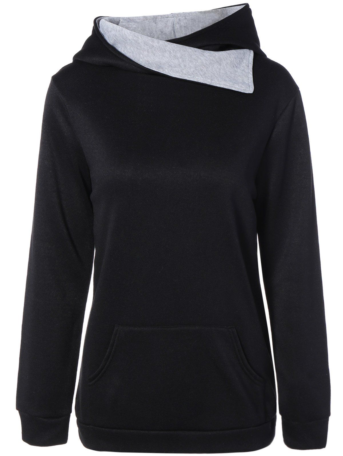 

Hooded Pullover Hoodie, Black