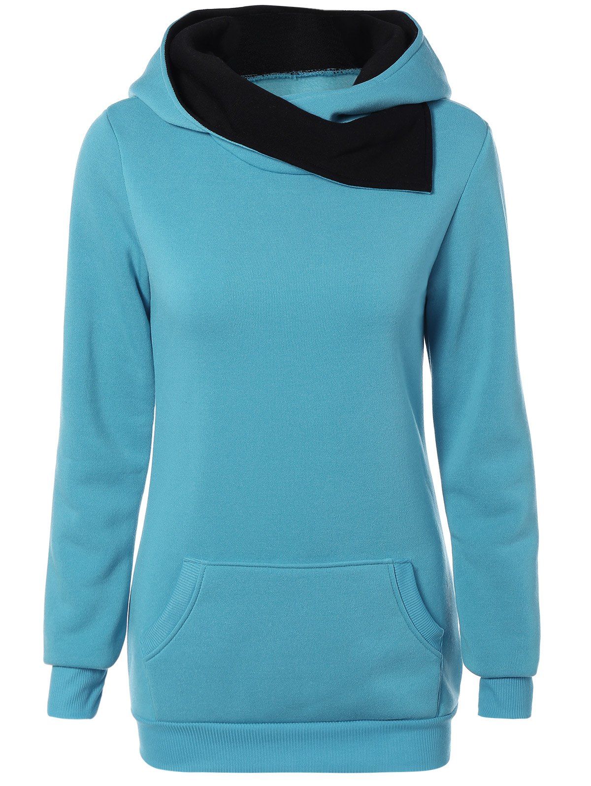 

Hooded Pullover Hoodie, Lake blue