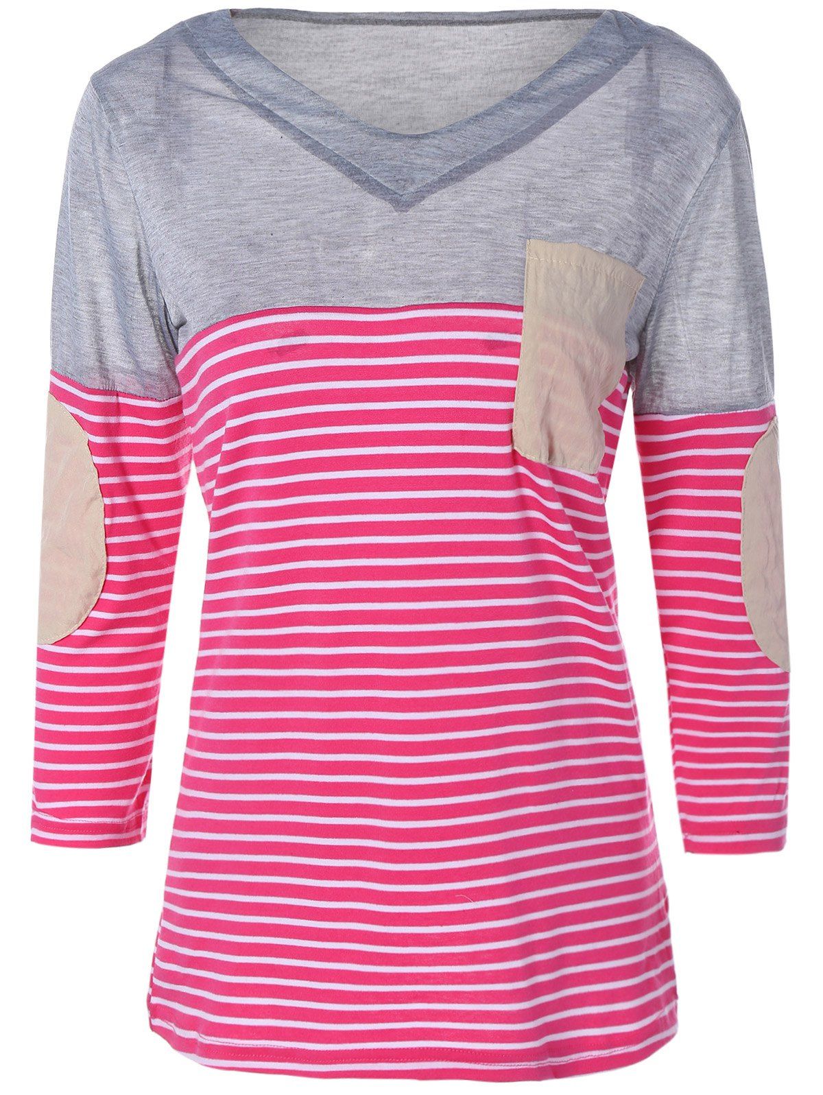 

Stripe Pocket T-Shirt, Red