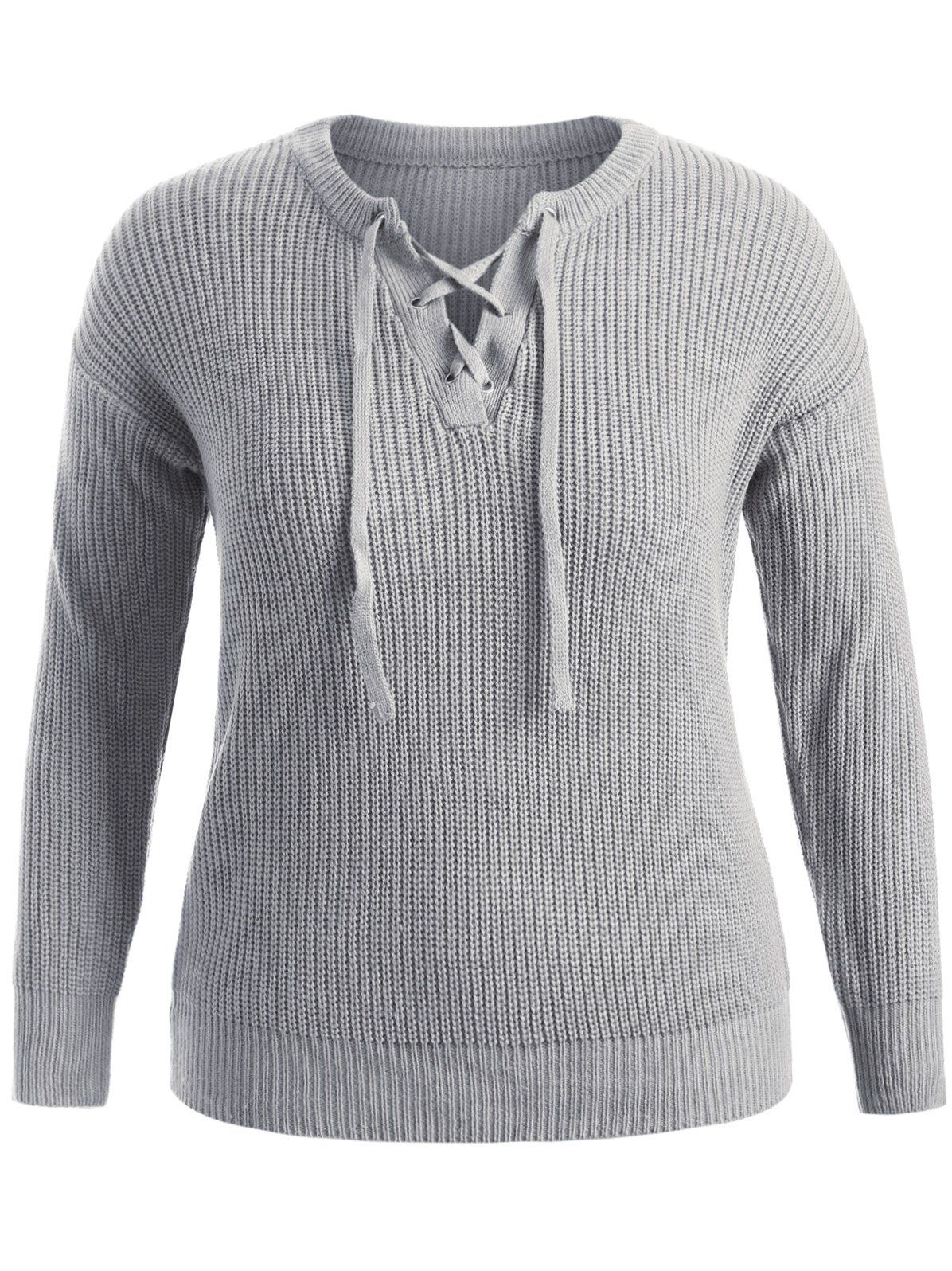 

Pullover Plus Size Sweater, Gray