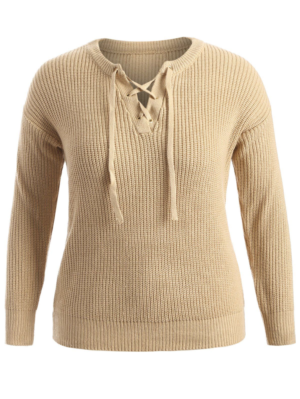 

Pullover Plus Size Sweater, Light khaki