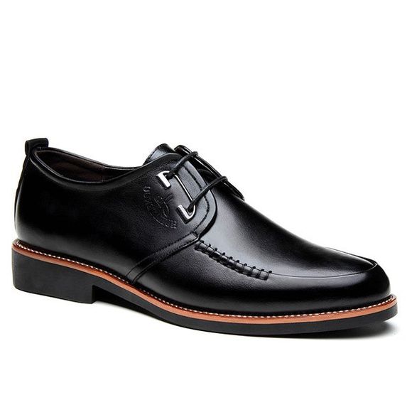 Chaussures formelles en PU cuir consues - Noir 43