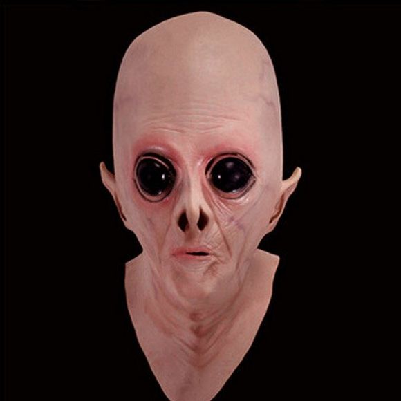 Halloween UFO Aliens Latex Masque Cosplay Prop Pour Fancy Party Bal Afficher - Complexion 