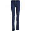 Jeans  taille haute jambe skinny - Bleu profond L