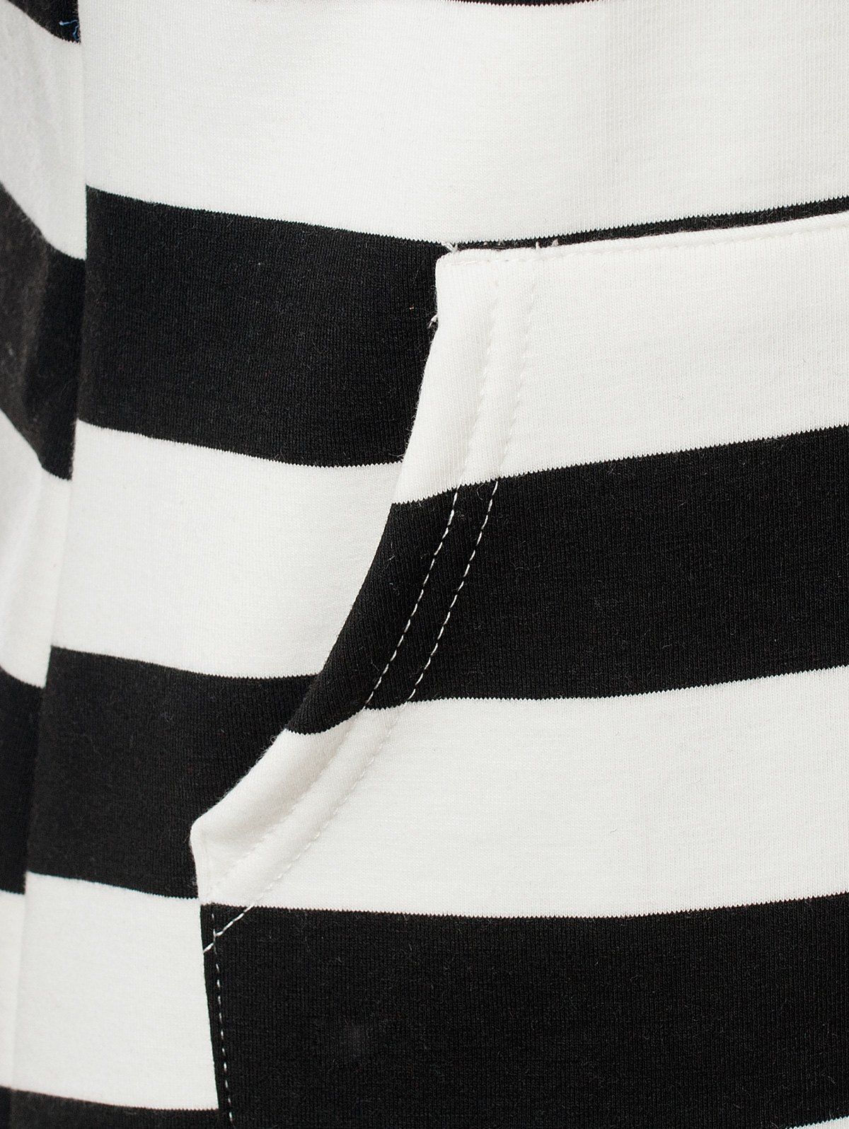 2018 Star Striped Fleece Hoodie BLACK S In Sweatshirts & Hoodies Online ...