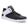 Chaussures de skate hautes à lacets - Blanc et Noir 40
