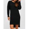 Robe-pull manches longues - Noir ONE SIZE