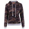 Pullover Camo Print Hoodie - CAMOUFLAGE COLOR S