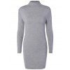 Pull robe col montant - Gris ONE SIZE