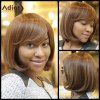 Femmes Superbe s  'Medium Straight Side Bang capless perruque synthétique mixte - multicolore 