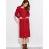 Knit câble Sweater Dress - Rouge ONE SIZE