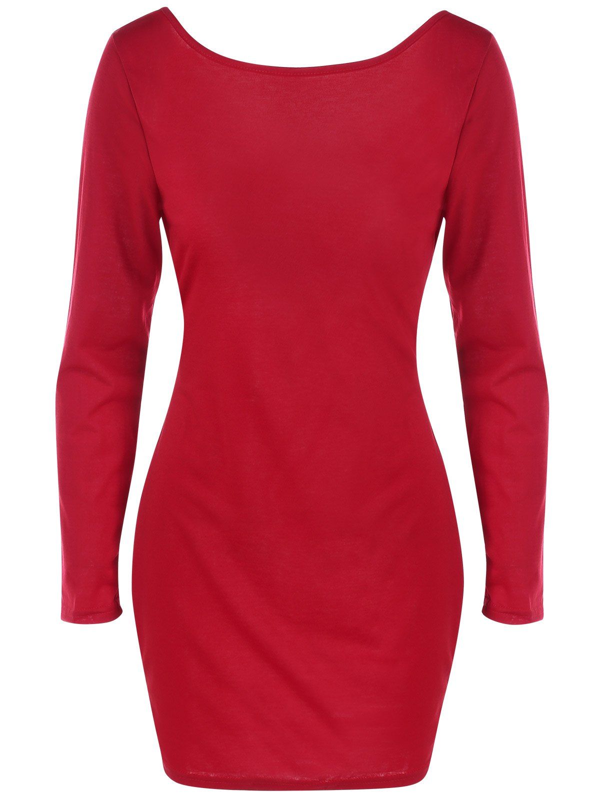 

Crossback Bodycon Dress, Red