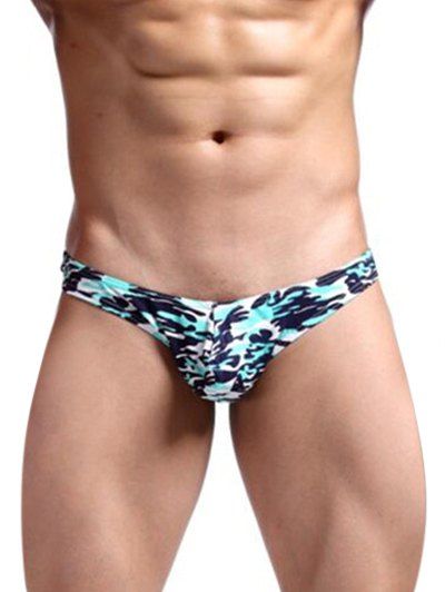 Slip string camouflage extensible - RAL6033 Vert Menthe L