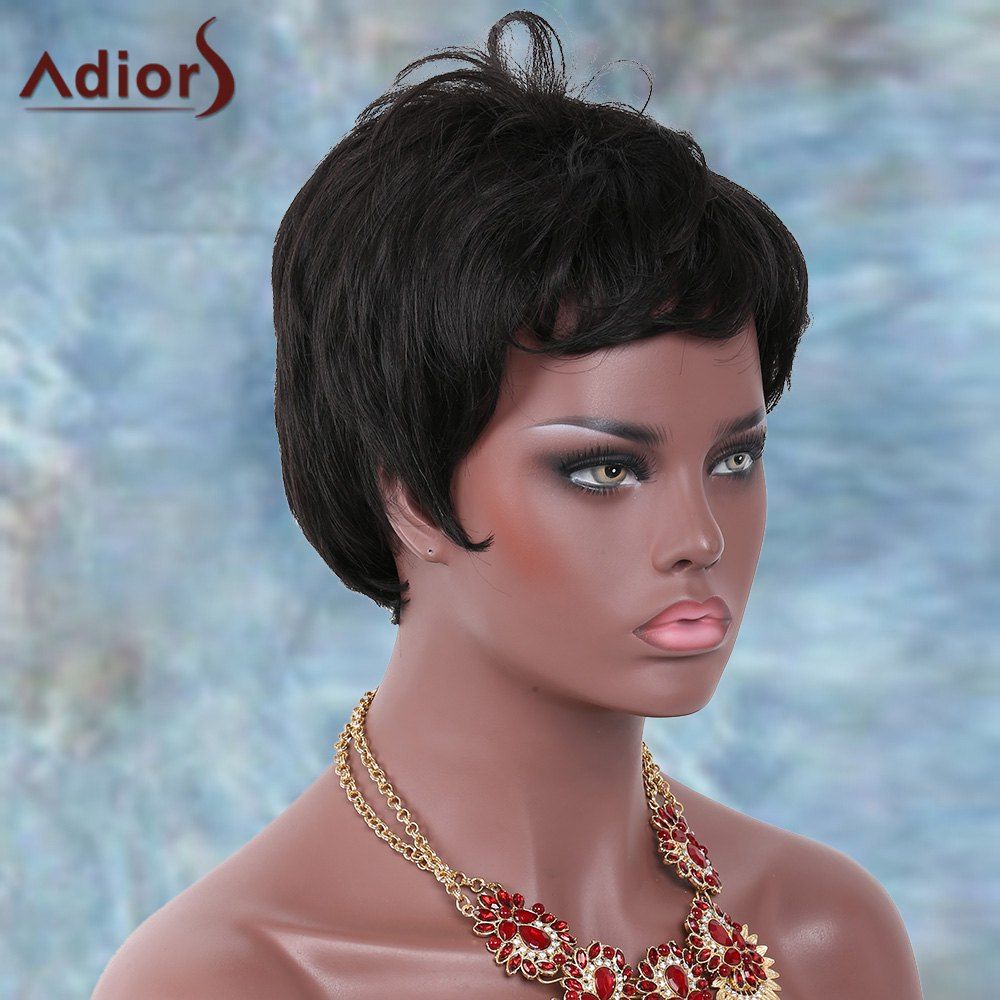short side bang wigs