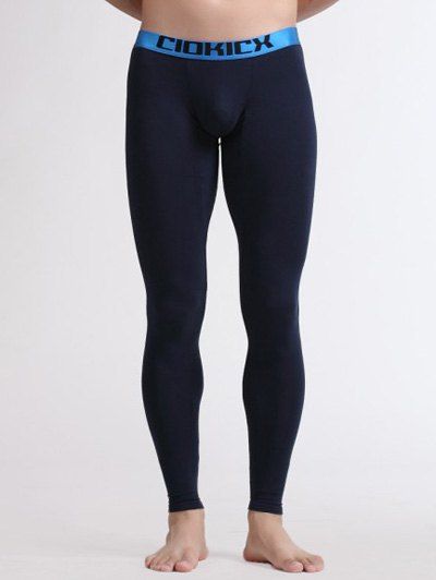 

U Convex Pouch Warmth Breathable Long Pants, Cadetblue