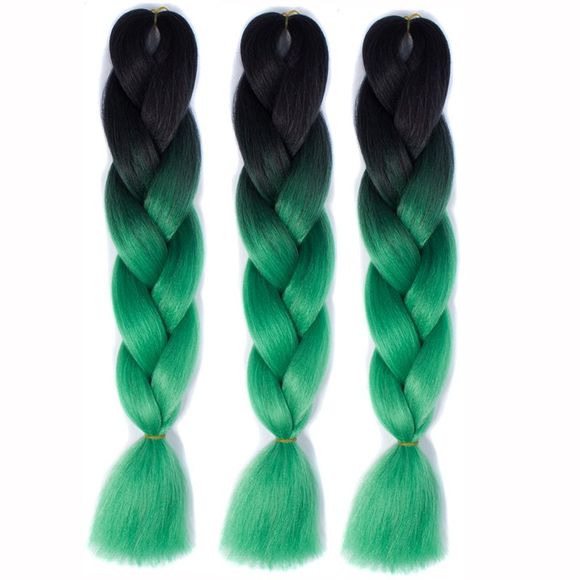 Extensions de cheveux en fibre haute température tranchées multicouches 1 pcs - multicolore 