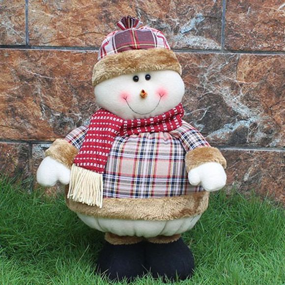 Nouveauté cadeau Enfants de Noël de bonhomme de neige Puppet Toy - multicolore 