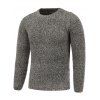 Pull en Tweed ras le col tricoté - café lumière XL