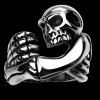 Gravé Claw Skull Ring - Argent 9