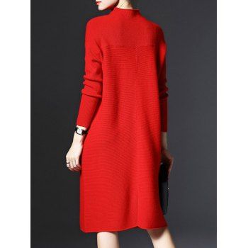 long red jumper dress