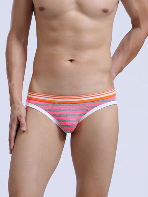 где купить Contrast Trim Low Rise Striped Briefs по лучшей цене