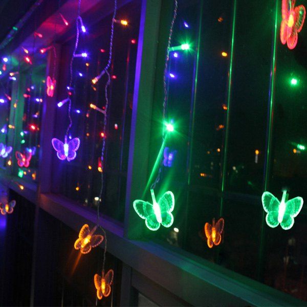 

Christmas Butterfly Hanging LED String Light Festival Room Decor, Colorful