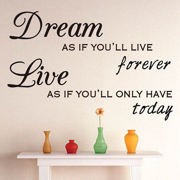 

Removeable Dream Letters Wall Sticker, Black