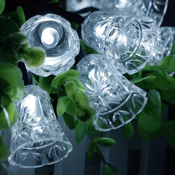 

Christmas Bell Solar Power LED String Light Party Decoration, White