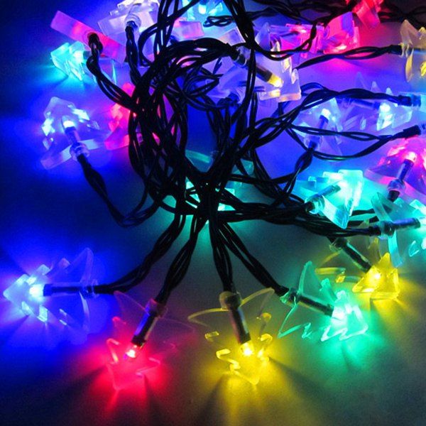 

4.8M Christmas Tree Solar Power LED String Light Party Decoration, Colorful