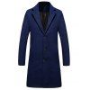 Allonger Unique Poitrine Warmth Manteau de Laine - Bleu profond XL