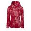 Sweat effet tie-dye avec zip asymétrique - Rouge M